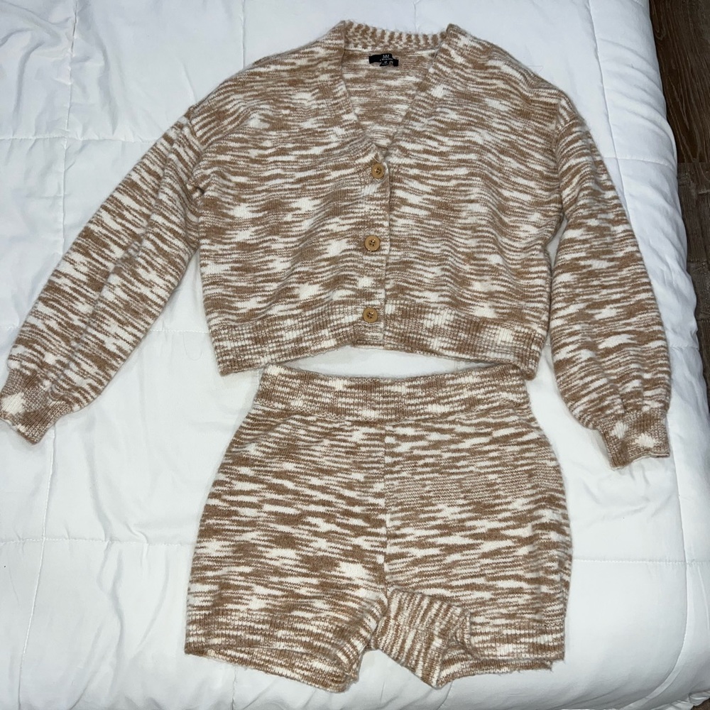 Shorts and cardigan set